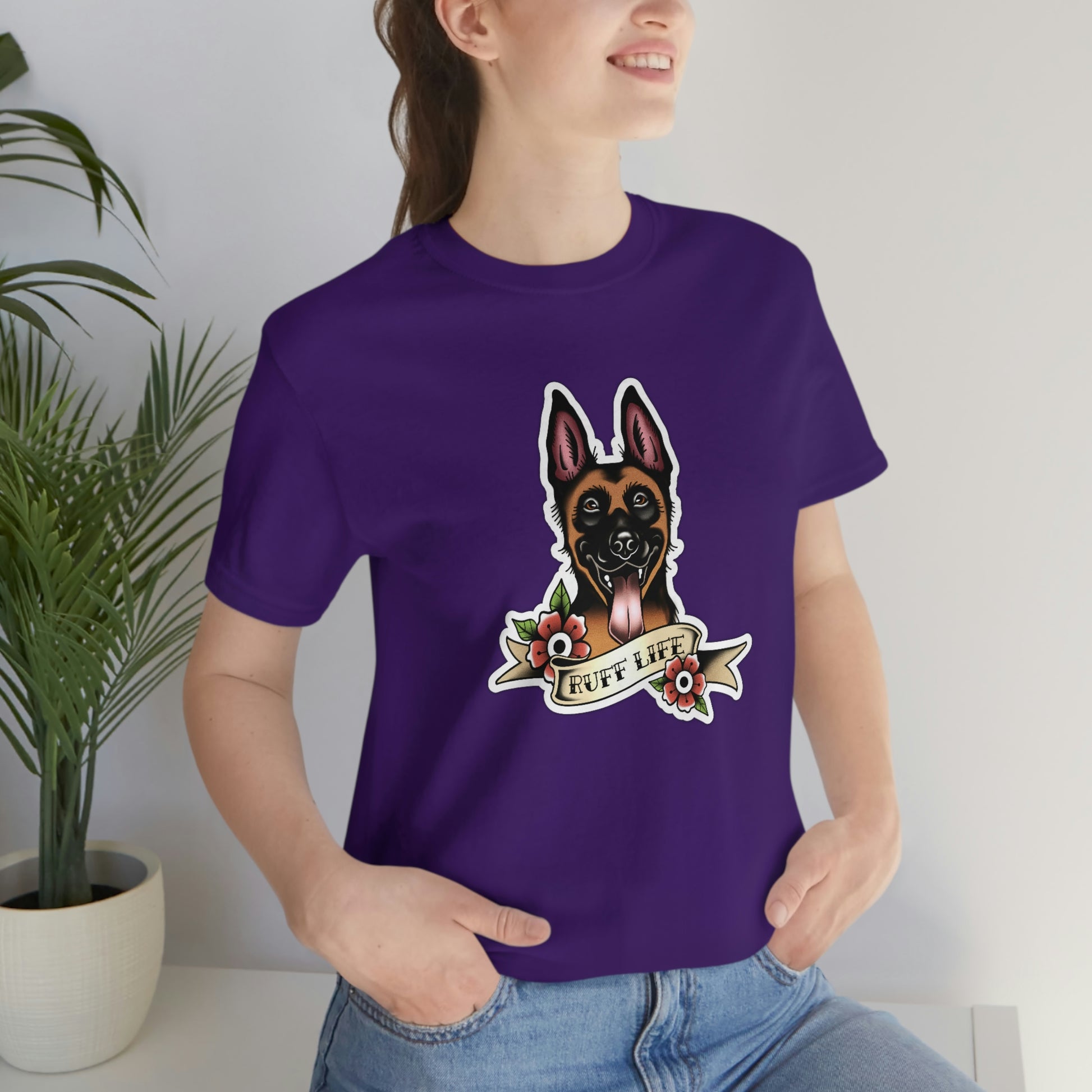 Ruff Life Malinois Unisex Tee By Rad Dawg - Main Image